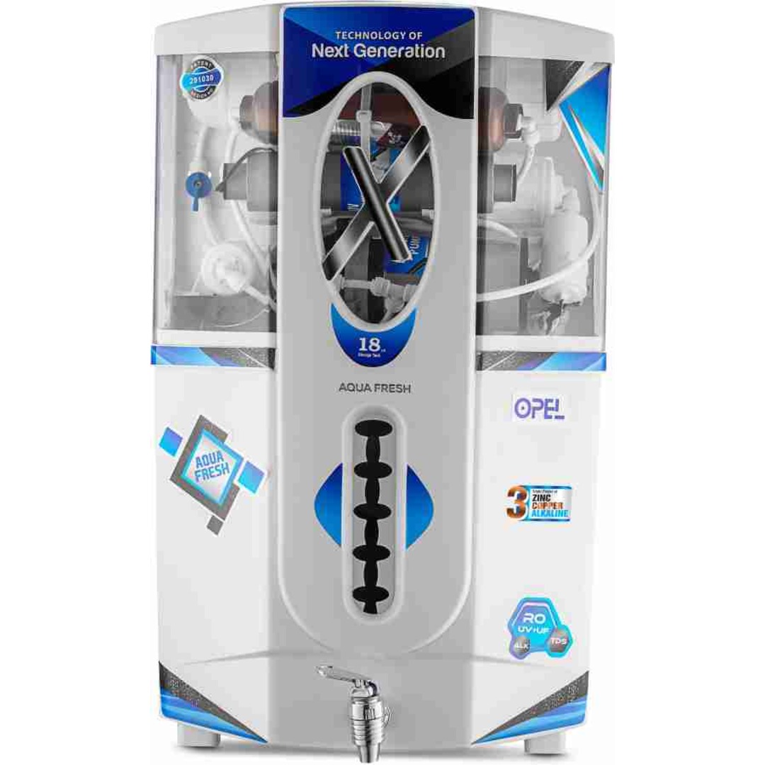 RO WATER PURIFIER ROYAL AQUAFRESH Opel RO + UV + UF + TDS 18 liter product image