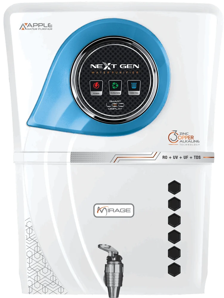 PREMIUM RO WATER PURIFIER MIRAGE WHITE BLUE product image