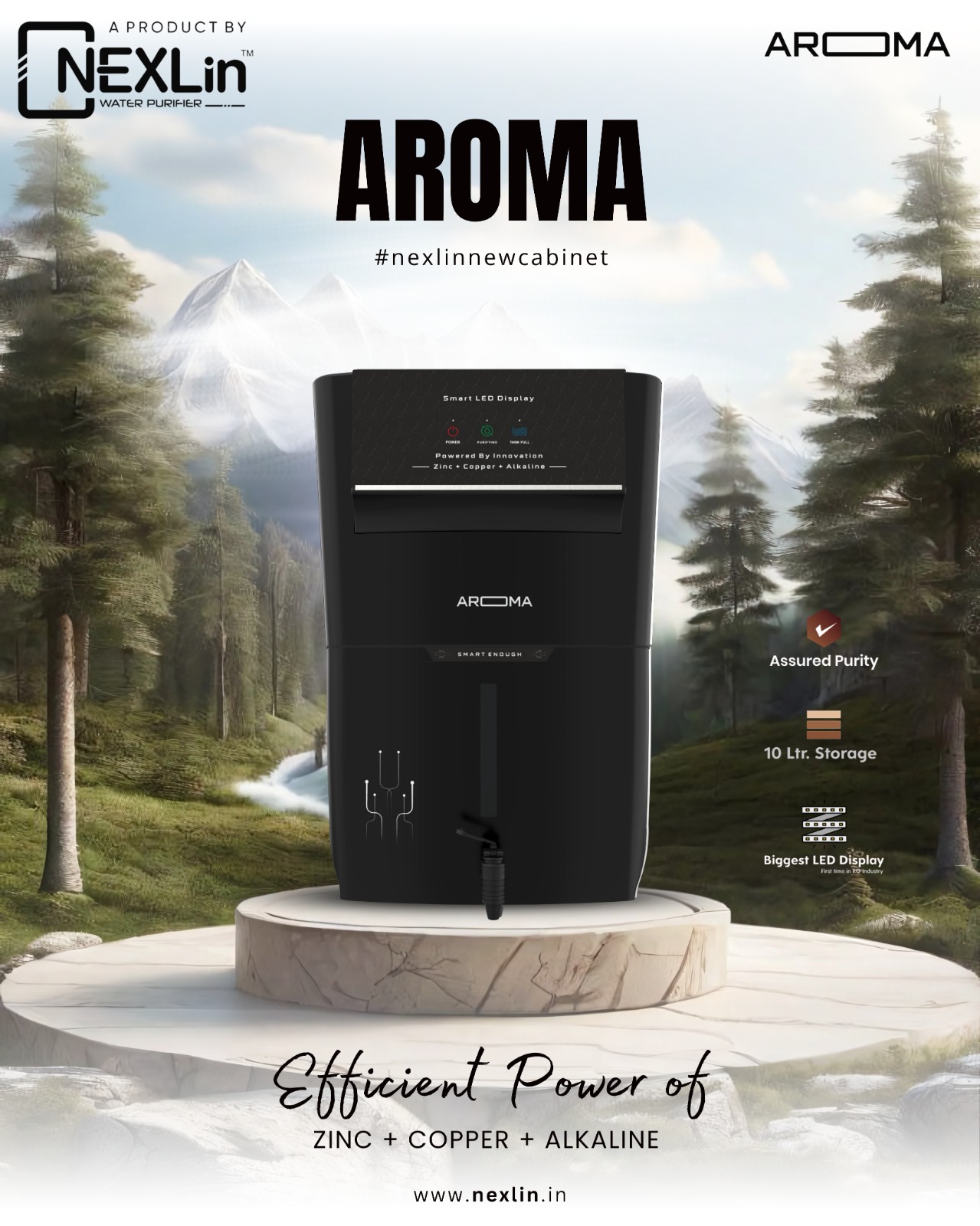 PREMIUM RO WATER PURIFIERS AROMA BLACK product image
