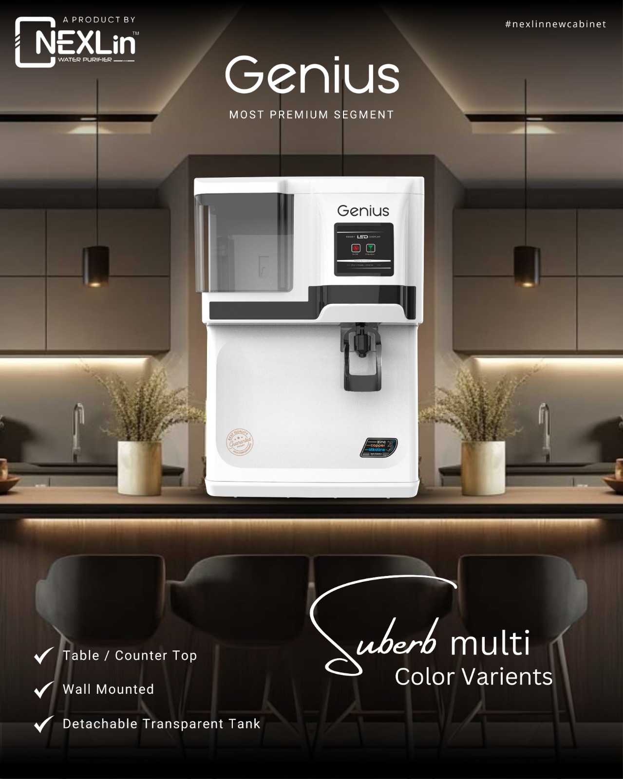 Thumbnail PREMIUM RO WATER PURIFIER GENIUS WHITE 3